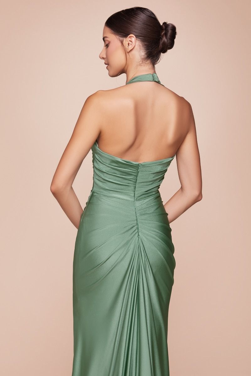 stretch satin dress CD796