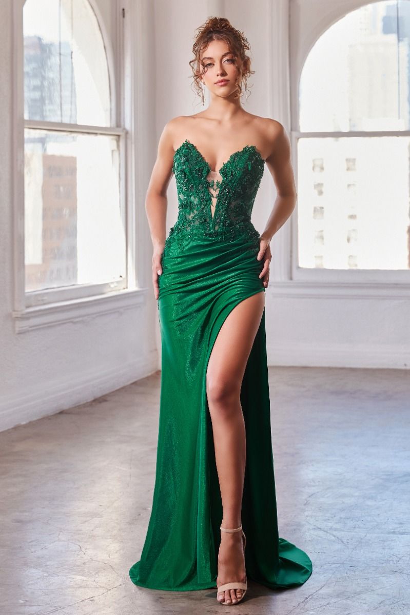STRAPLESS FITTED LACE CDS465