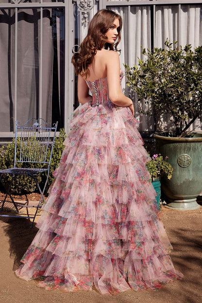 Cinderella Divine A1463 Multi-Colored Evening Gown – A Mesmerizing Blend of Elegance & Fantasy