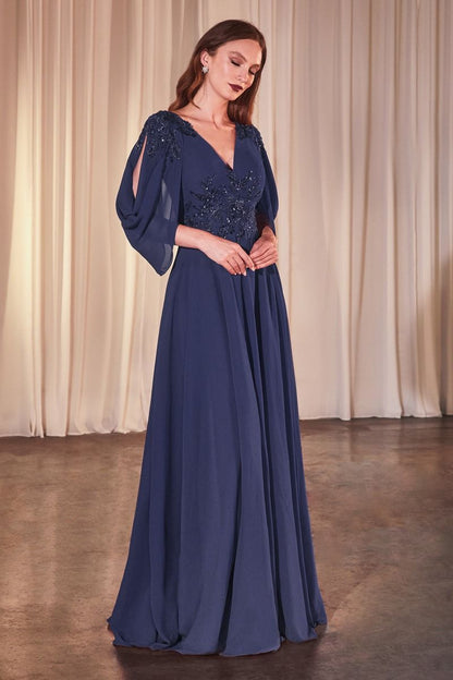 A-LIINE CHIFFON MODEST GOWN CDS508